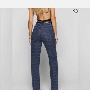 Reformation NWT | Cynthia High Rise Straight Pattern Jeans